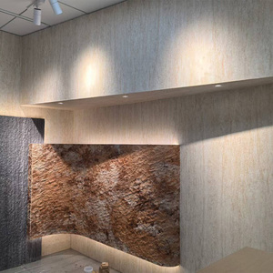 Eco MCM trang trí nội thất màu be Ốp hiện đại nội thất ngoại thất tấm đất sét tường gạch linh hoạt <span class=keywords><strong>travertine</strong></span> mềm đá tường Bảng điều khiển - Product Image 5