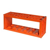 Kit de Construcción de Muros de Contención - Molde de Acero para Bloques de Hormigón con Sistema de Enclavamiento, Ecológico