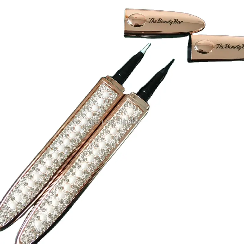 סיטונאי Custom ריס מותג פרטי בלינג מבריק אייליינר דבק עמיד למים עט עיפרון יצרן עבור רצועת 13-30mm מינק לאש