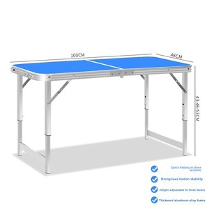 Portable Aluminum Alloy <b>Folding</b> <b>Table</b> Home Promotion Night Market Stall Foldable Picnic <b>Table</b> Chairs for Camping Style <b>Outdoor</b> - Product Image 3
