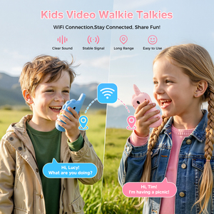 Radios bidirectionnelles longue portée avec écran IPS <span class=keywords><strong>de</strong></span> 2 pouces, talkies-walkies pour enfants pour le camping en plein air, la randonnée, les activités parent-enfant - Product Image 3