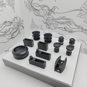 MWO-A02 hiện đại vòi hoa sen cabin Đen Kẽm hợp kim cửa kính cửa trượt con lăn phần cứng cho khách sạn <span class=keywords><strong>Windows</strong></span> thép bền bán nóng - Product Image 1