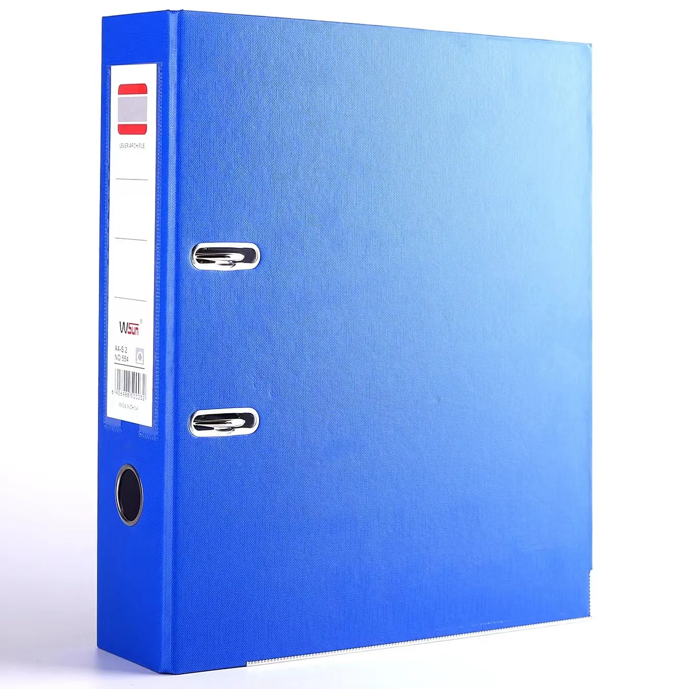 Kertas Kapasitas Besar A4 Lever Arch File Folder dengan Klip dan Lubang Pegangan Jari