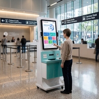 Équipement de caisse enregistreuse en libre-service pour l'émission de billets, destiné aux attractions touristiques et aux cinémas, prend en charge le paiement par numérisation et lecture de billets