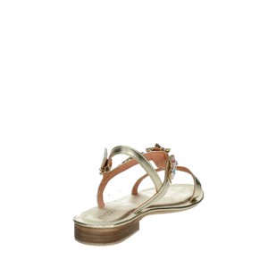 Sandali 2316009 argento con plateau bassi comodi Slip-On con fodera in tessuto per la moda primavera/estate piatta e imbottita - Product Image 3