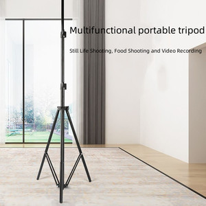 Nuovo Supporto Multifunzionale Regolabile da 210cm <span class=keywords><strong>per</strong></span> <span class=keywords><strong>Fotografia</strong></span> con Telefono e Fotocamera, Treppiede Portatile Pieghevole - Product Image 4