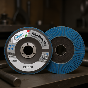 Disco de Láminas Profesional Fervi de 125 mm, Disco Abrasivo Sin Hierro para Lijar Metal - Product Image 2