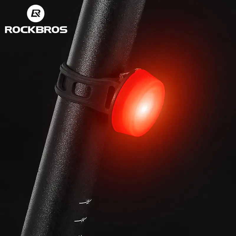 ROCKBROS Bicycle Tail Light Taillight Flashlight Night Riding Safety Warning Helmet Lights Bicycle Brake Light