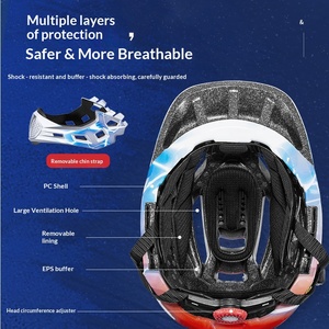 Casco Deportivo Integral con Espejo para Niños BATFOX, para Bicicleta, Patinaje sobre Ruedas, Protector de Barbilla Anticolisión, Diseño de Dibujos Animados para Niños - Product Image 4