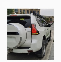 Nouvel ensemble de feux arrière LED transparents/rouges modifiés pour voitures, pour Lexus GX460 2010-2017 et Toyota LC Prado 2018-2023, mise à niveau des feux arrière