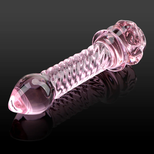 Heisenberg - Plug anal en verre borosilicate rose quartz fait main pour femmes et hommes - Vente en gros - Product Image 3