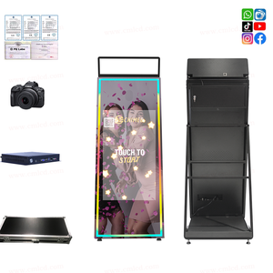 Cabina de fotos de espejo grande Mini PC incorporada, pantalla táctil de 43 pulgadas, cabina de fotos para Selfie Dslr, carcasa de cabina de fotos adaptada para fiesta - Product Image 2