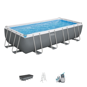 <span class=keywords><strong>Bestway</strong></span> 56466 5,49 m x 2,74 m x 1,22 m Familia PVC <span class=keywords><strong>Rectangular</strong></span> Marco grande al aire libre sobre el suelo Juego de <span class=keywords><strong>piscina</strong></span> - Product Image 3
