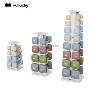 पूर्ण भाग्यशाली 8 किलो सरल वर्ग डम्बल घरेलू व्यायाम के लिए फिटनेस प्रशिक्षण मुक्त वजन - Product Image 3