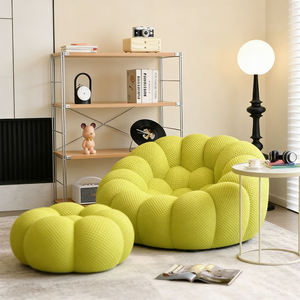 Divano Singolo Contemporaneo in Stile Spugna, Set di Divani in Tessuto Comprimibile per Soggiorno, Facile da Imbottire - Product Image 1