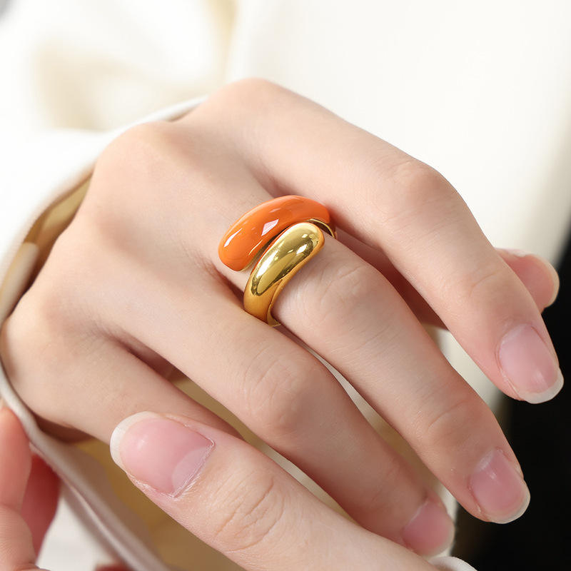 Bague en or orange