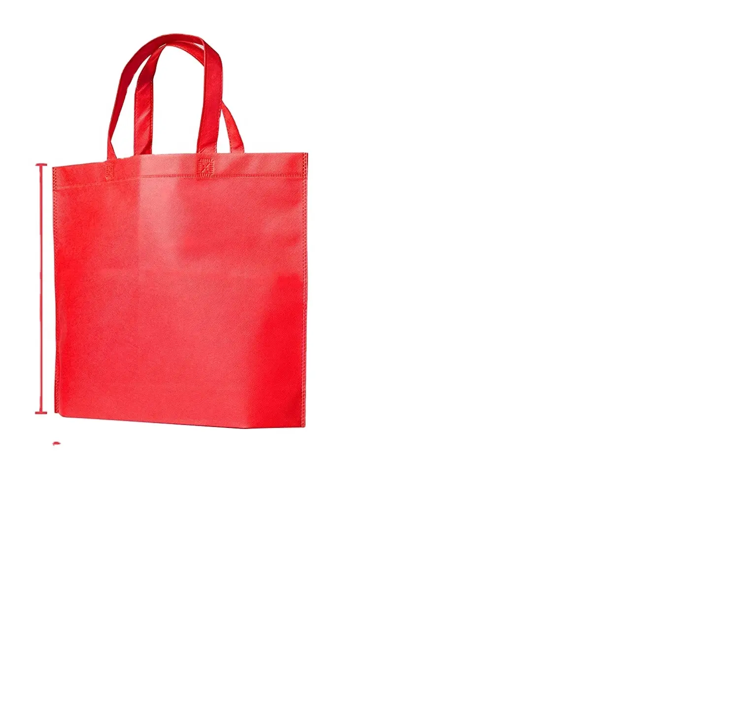 달콤한 색상 여성 접이식 재사용 쇼핑 캐리 가방 부직포 핸드백