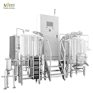 MICET 500L 2 כלי בישול בירה קומקום חשמלי חימום Brewhouse מערכת