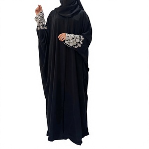 Wholesale Modest Dubai Beaded Sequined Long Sleeve <b>Abaya</b> Muslim Traditional Handmade <b>Wedding</b> Women Breathable Winter Summer - Product Image 6