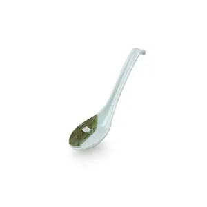 Gold supplier 100% melamine custom hard plastic melamine small spoon for restaurant