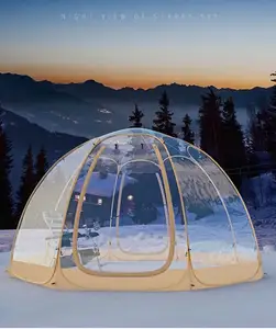 Tenda Luar Ruangan Pembukaan Otomatis Cepat Desain Baru 2023 untuk Perjalanan Rileks Acara Pernikahan Tenda Transparan Gelembung