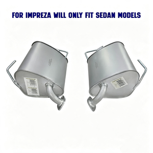 Paire de silencieux d'échappement compatibles avec Forester 2009-2013 et Impreza 2008-2011 2.5L, en acier inoxydable. - Product Image 3