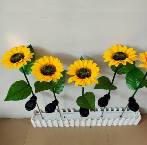 Outdoor Solar Sunflower Lights Waterproof LED Garden Stake Lamp Lawn Pathway Landscape Decorative Lighting For Yard Patio Decor · image 3