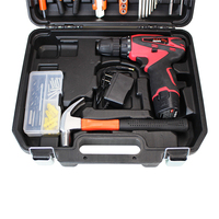 Ensemble d'outils de travail de 46 pièces, outils de mécanicien, ensemble complet d'outils automobiles, ensemble de perceuse sans fil