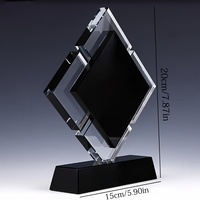 Trophée personnalisé de haute qualité, fait main, durable, en cristal K9, de qualité supérieure, pour récompenser les employés lors de la réunion annuelle, plaque d'honneur