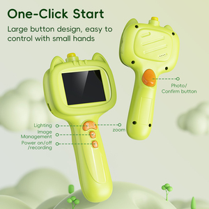 Caméra d'inspection numérique portable pour enfants, design mignon, câble flexible 8 LED 8,5 mm 1 m, endoscope en plastique Full <span class=keywords><strong>HD</strong></span> pour enfants - Product Image 3