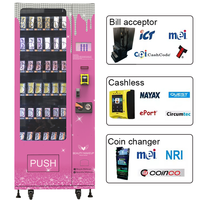 Distributeur automatique de cils Zhongda Beauty avec écrans tactiles de 7 et 10 pouces, paiement par carte de crédit, SDK activé, déployé dans les centres commerciaux