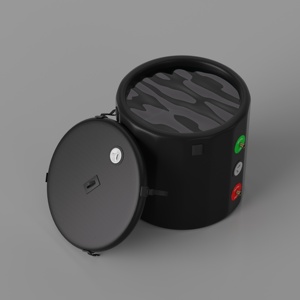 Baignoire gonflable d'extérieur <span class=keywords><strong>pour</strong></span> une personne, nouvelle baignoire de massage <span class=keywords><strong>ronde</strong></span> portable, gain de place vertical, Ambohr - Product Image 3