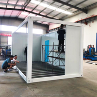 Maisons préfabriquées détachables à faible coût 20Ft 40Ft bureau modulaire petite maison pliante Portable préfabriqué maison en conteneur