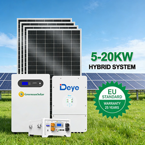 Kit de Sistema de Almacenamiento de Energía Solar Híbrido Greensun de 5kw 6kw 8kw 10kw 15kw 20kw con <span class=keywords><strong>Inversor</strong></span> <span class=keywords><strong>Deye</strong></span> y Batería de Litio - Product Image 1