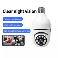 Caméra Ampoule E27 Sans Fil CMOS 1080P Panoramique à 360 Degrés Sécurité Domestique PTZ Suivi Automatique Détection de Mouvement Audio Bidirectionnel