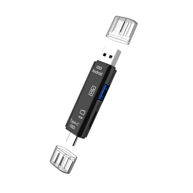 USB2.0 Card Reader Type-c Android Phone Computer Multifunction OTG2.0 TF/ U Disk Usb Sim Card Adapter for Laptops