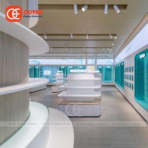 Emballage de magasin de détail clé en main <span class=keywords><strong>Petit</strong></span> Comptoir Boutique Bois Et Blanc Boutique Meubles Présentoirs pour Boutique - Product Image 5