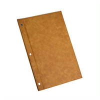 Porte-menu A5/A4 pour restaurants et hôtels, en cuir PU de luxe, logo personnalisé, fait main, portable, moderne, cadeau promotionnel pour entreprises