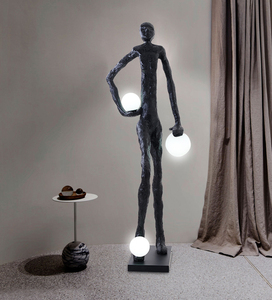 SANXIANG Personnalisé Abstrait Statue Humaine Lampadaire Art Exposition Galerie Sculpture Debout <span class=keywords><strong>LED</strong></span> Lampadaires - Product Image 2