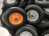 Nouvelle condition 4.8/4.00-8 roue en caoutchouc pneumatique gonflable de 16 pouces avec roulement à billes 400-8 pneus de brouette de chariot de bateau