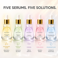 Sérum Visage Liquide 30ml Marque Blanche pour Niacinamide, Centella, PDRN, Acide Hyaluronique – Raffermissant et Éclaircissant – OEM ODM