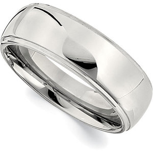 Anillos <span class=keywords><strong>de</strong></span> Cobalto, Cromo y <span class=keywords><strong>Molibdeno</strong></span> para Hombre, con Acabado Pulido Brillante y Ranurado - Product Image 3