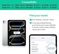 Étui pour tablette transparent ultra-mince pour iPad Pro 11 pouces M5/M4 2025/2024, dos PC résistant au jaunissement, prend en charge la charge Pencil Pro