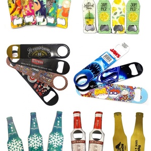 Thailand Bangkok Tourist Souvenir <b>Key</b> <b>Chain</b> Printed Metal Acrylic Beer Bottle Opener Keychain Custom - Product Image 5