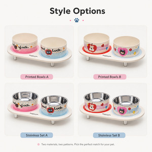 Gamelle double automatique importée en bambou pour animaux <span class=keywords><strong>de</strong></span> compagnie, avec support surélevé antidérapant, pour chats et chiens, <span class=keywords><strong>vente</strong></span> en gros - Product Image 6