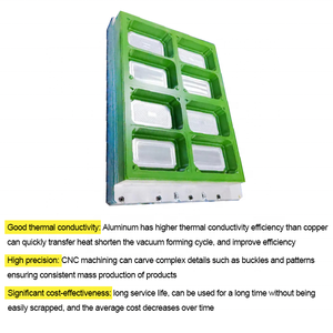 Moldes de Termoformado de Aluminio y Plástico HengXing HX-AM02 para Loncheras de PP/<span class=keywords><strong>PS</strong></span>/PET/ABS/PVC/PE, Hechos a Medida, Vida Útil del Molde de 20 Años - Product Image 2