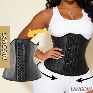 Faja Reductora Moldeadora para Mujer Langqin, Compresión de Látex Duradera, 25 Varillas de Acero, Control Firme, Moldeador de Cintura y Abdomen - Product Image 1