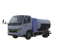 Mini-voiture électrique à batterie pure, camion benne à benne basculante de 1,5t pour déchets avec système de levage par crochet