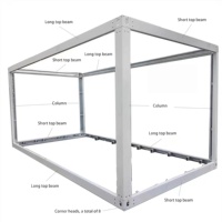 Maison modulaire préfabriquée en conteneur détachable de 20 pieds avec un design moderne respirant et une structure en acier galvanisé pour une utilisation en ferme