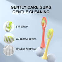 Vente en gros IPX8 brosse à dents de voyage brosse à dents sonique couvercle de tête batterie brosse à dents vibrante